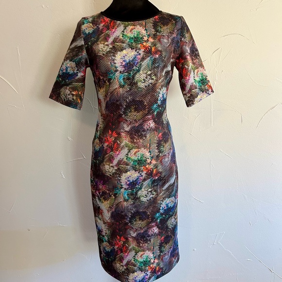 Margaret O’Leary Floral Multicolor Dress - Picture 1 of 3